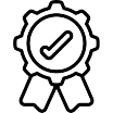 Ícone de qualidade garantida